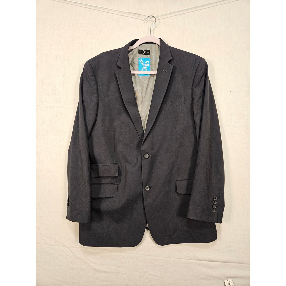 Marc Ecko Mens Charcoal Gray Two Button Blazer Jacket Size 42R RN47338